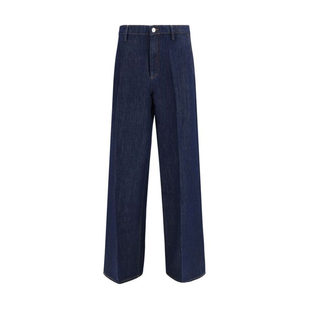 7FOR Blue Cotton Bermuda Women's Shorts
